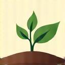 Icon representing a sprouting seedling in soil, symbolizing environmental responsibility and sustainable practices.