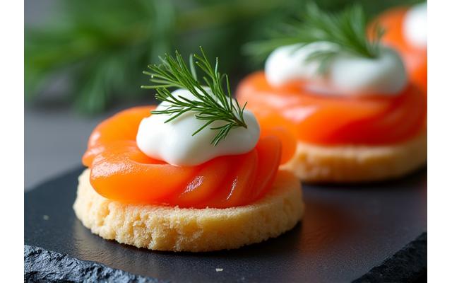 Smoked Salmon Blinis