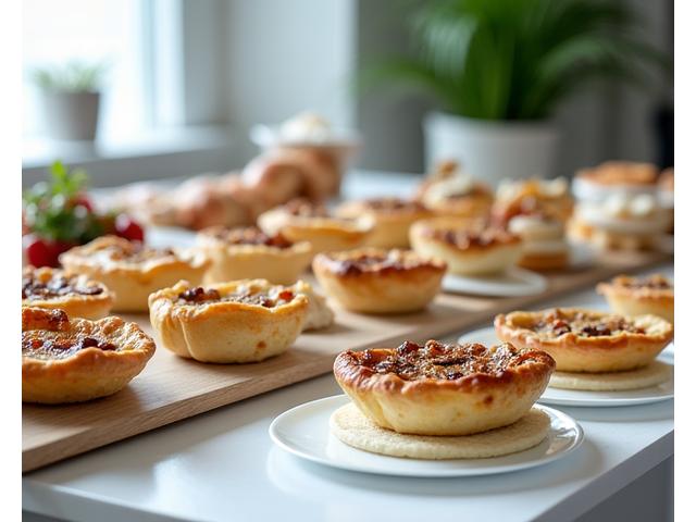 Professional Corporate Event Catering with Mini Quiches and Coffee